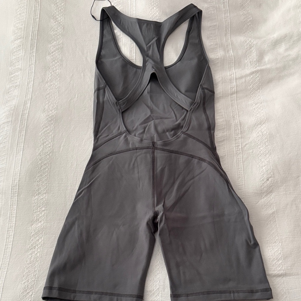 Charcoal Racerback Bodysuit - Picture 2 of 2